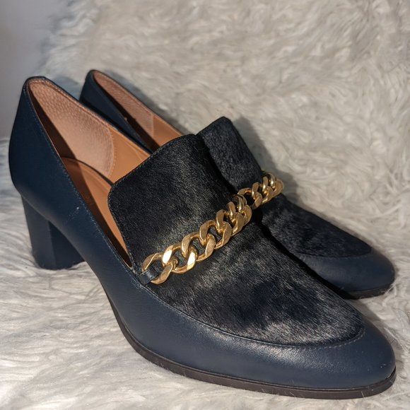 Calvin Klein Gold Chain Loafers - Picture 3 of 6